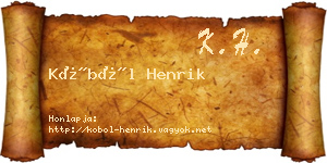 Köböl Henrik névjegykártya